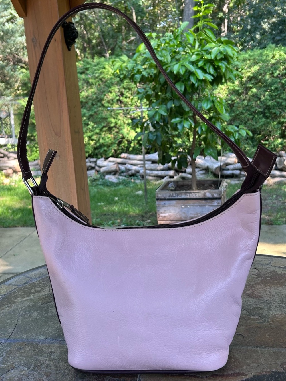 Latigo brand genuine leather vintage hobo bag